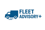 photographic The image is a simple logo for a fleet management program called Fleet Advisory  Make the primary colours be blue and white