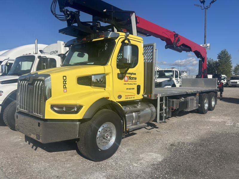 Crane truck delivered to Crompton Home Hardware