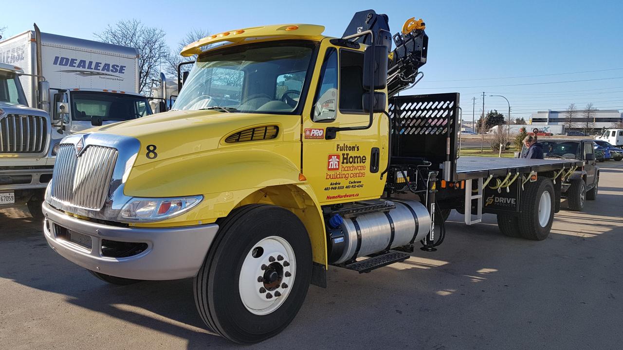 International crane truck delivered to Fulton's Home Hardware Building Centre