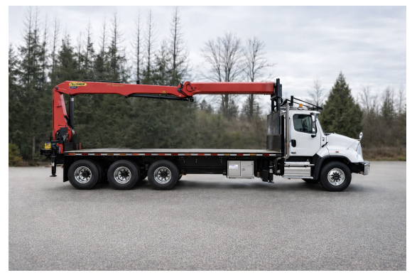 Freightliner crane truck available at Trinity Truck Sales
