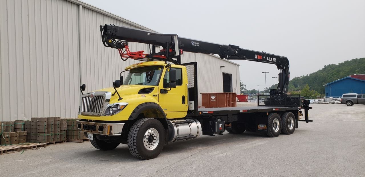 International crane truck delivered to Smith & Hladil