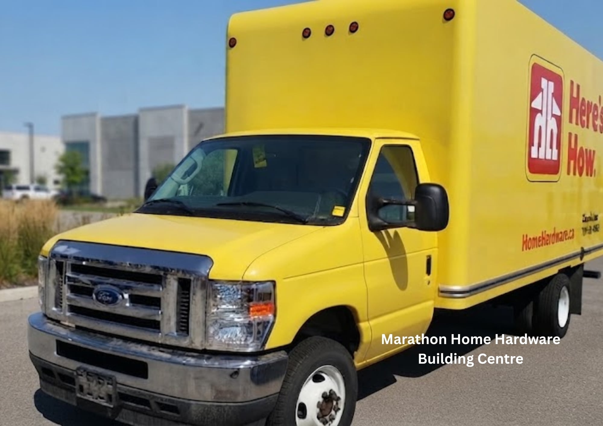 Cube van delivered to Marathon Home Hardware Building Centre