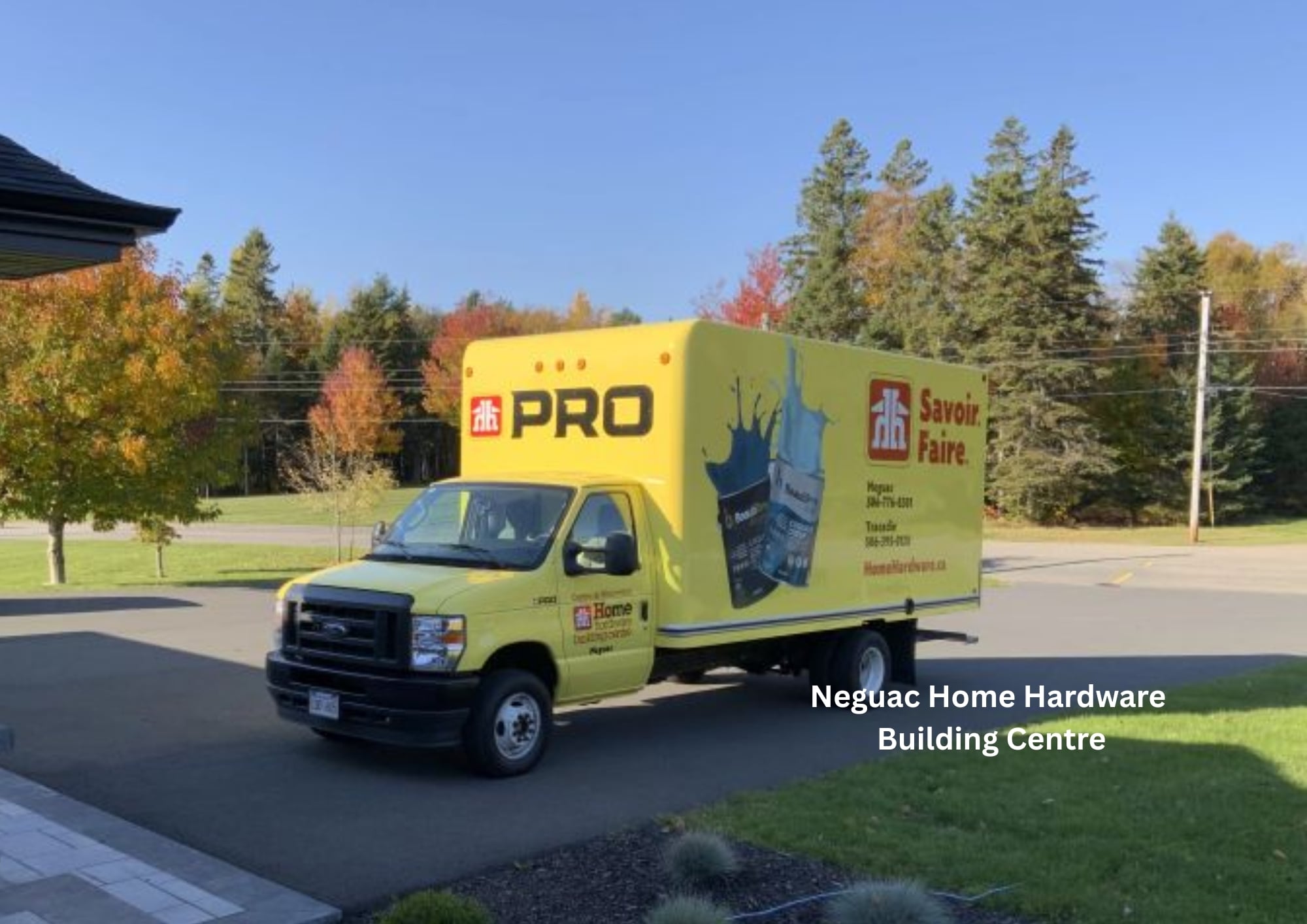Ford E450 cube van delivered to Neguac Home Hardware