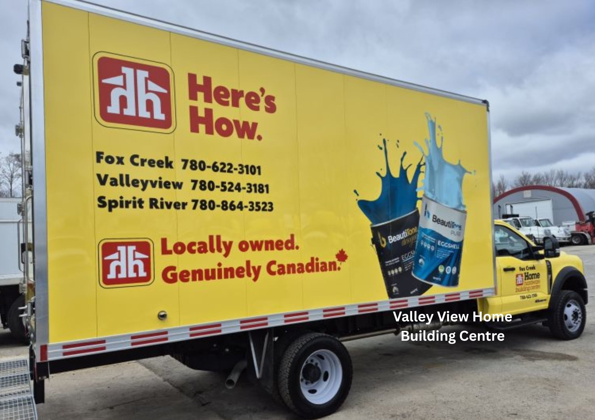 Cube van delivered to Valley View Home Hardware Building Centre