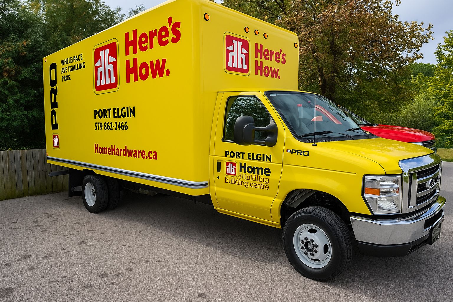 Cube van delivered to Port Elgin Home Hardware Building Centre