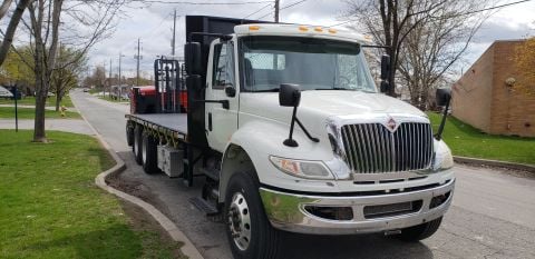 International HV607 Moffett truck delivered by Trinity Truck Sales