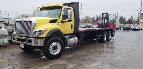 International HV607 Moffett truck delivered by Trinity Truck Sales