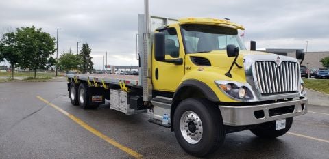 International HV607 Moffett truck delivered by Trinity Truck Sales