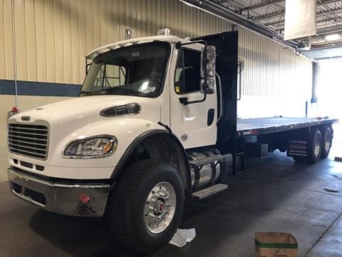 Freightliner 108SD Moffett truck delivered by Trinity Truck Sales
