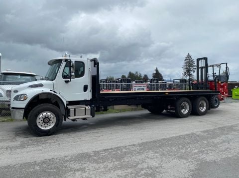 Freightliner 108SD Moffett truck delivered by Trinity Truck Sales