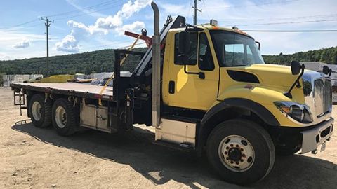 International HV607 Moffett truck delivered by Trinity Truck Sales